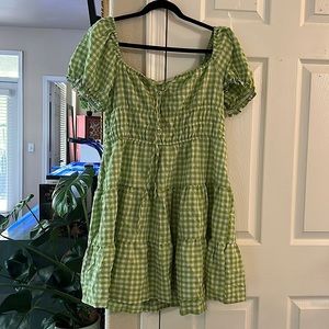 SOLD🩷 NWOT Plaid Tiered Sun Dress - 1xl